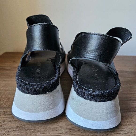 EUC DONAL J PLINER LEATHER/FABRIC UPPERS ELASTIC SANDALS SIZE 10 - Picture 13 of 16